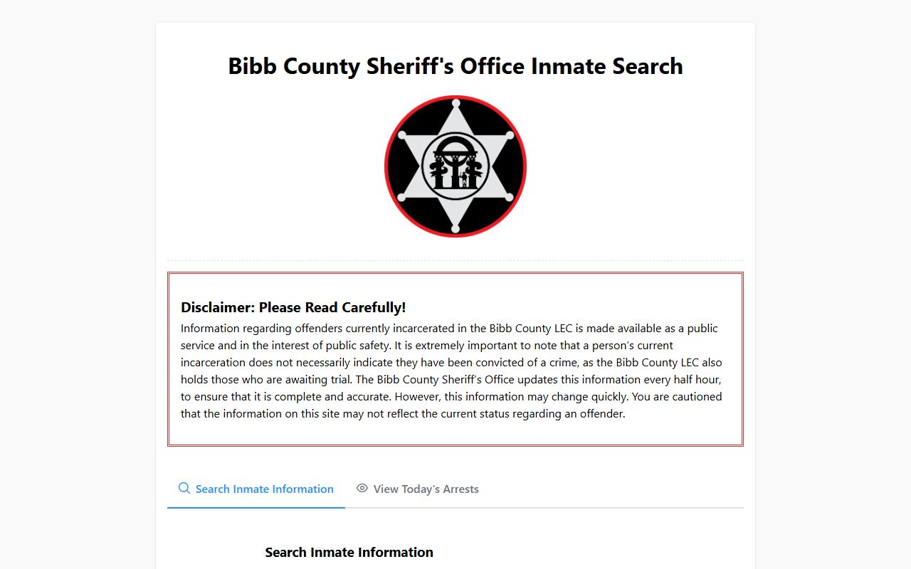 Bibb County Bibb County inmate search criminal records