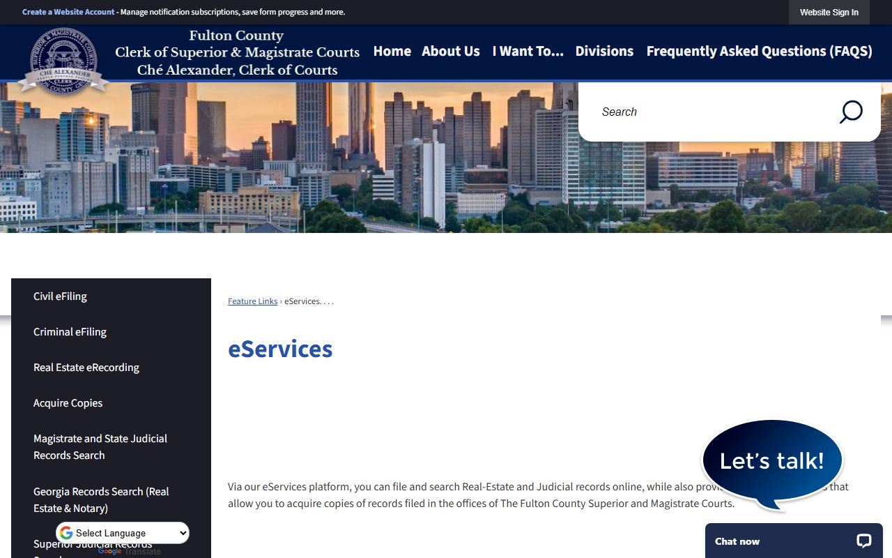 Fulton County Fulton County eServices criminal records
