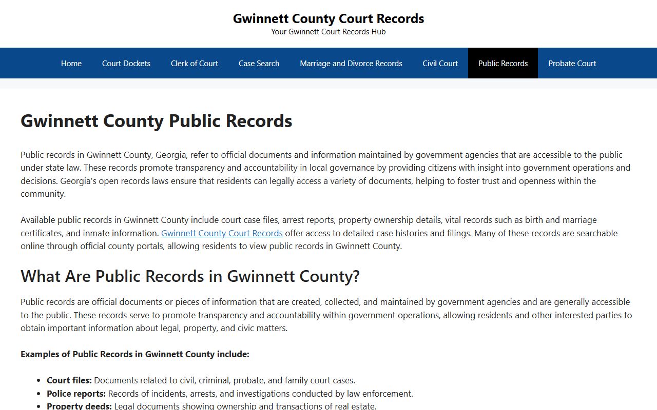 Gwinnett County Gwinnett County public records criminal records
