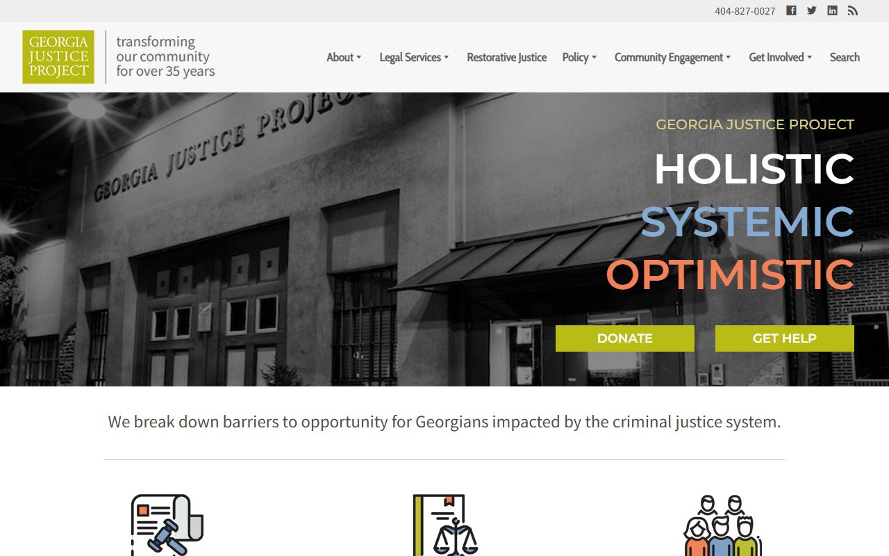 Georgia Justice Project for criminal records legal help